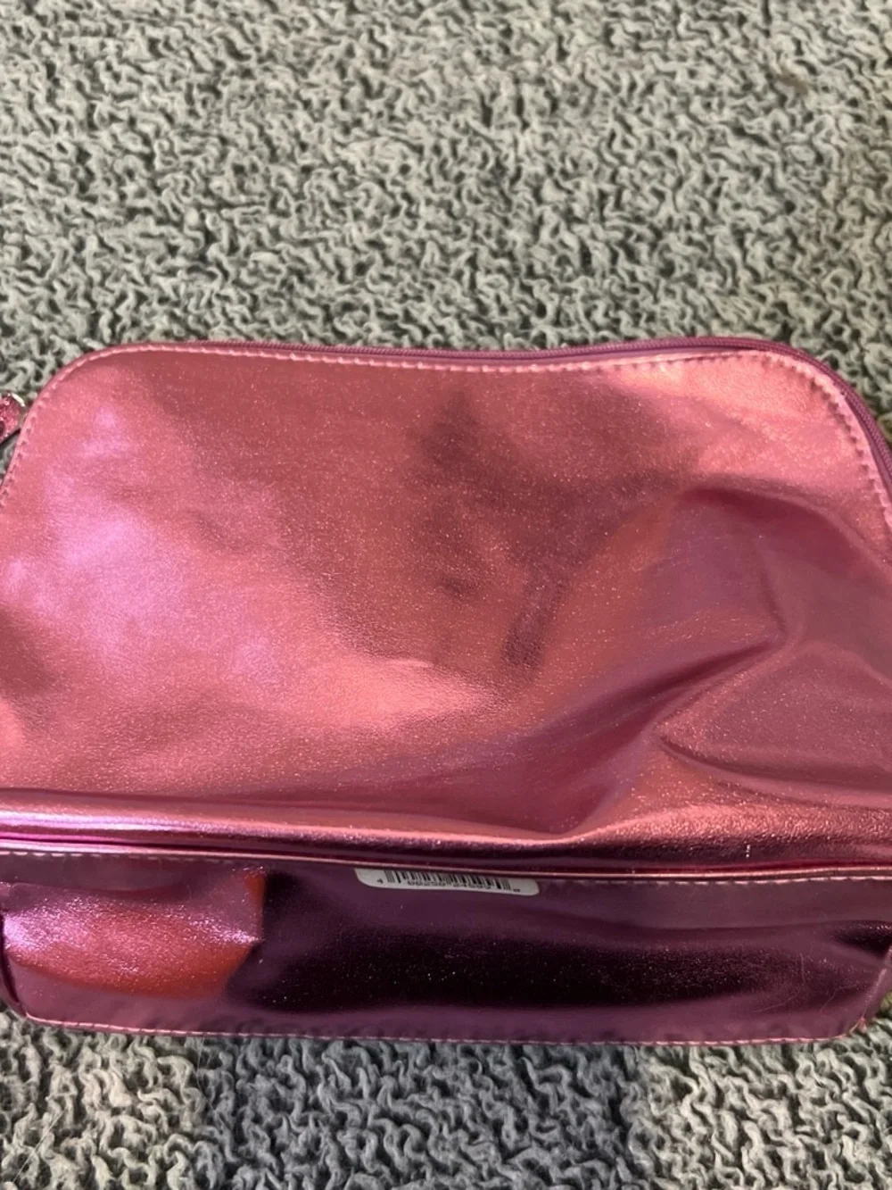 Ulta Beauty Hot Pink Metallic Cosmetic Pouch Duo